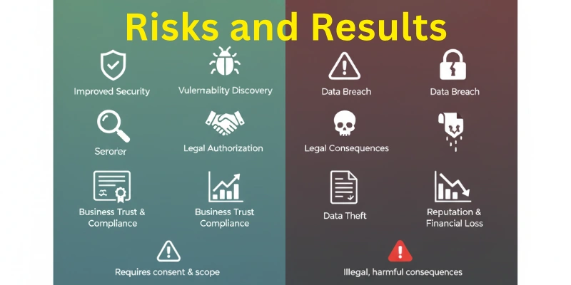 Risks And Results Ethical Hacking Vs Hacking Risks And Results-Ethical Hacking Vs Hacking